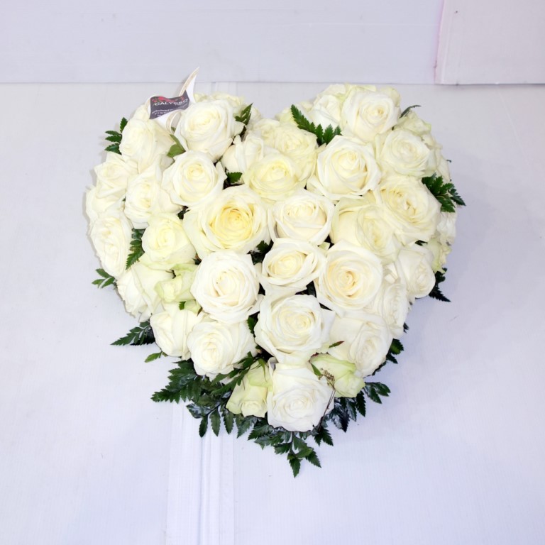 bouquet de roses blanches