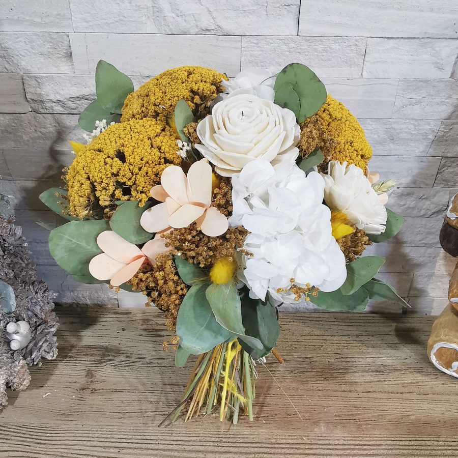 Grande Corbeille De Fleurs Séchées Garriga – Artisanale – Idée Cadeau – France
